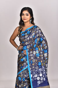 KATAN SILK HANDBLOCK SAREE