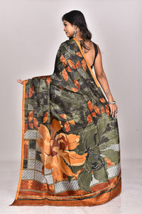 KATAN SILK HANDBLOCK SAREE