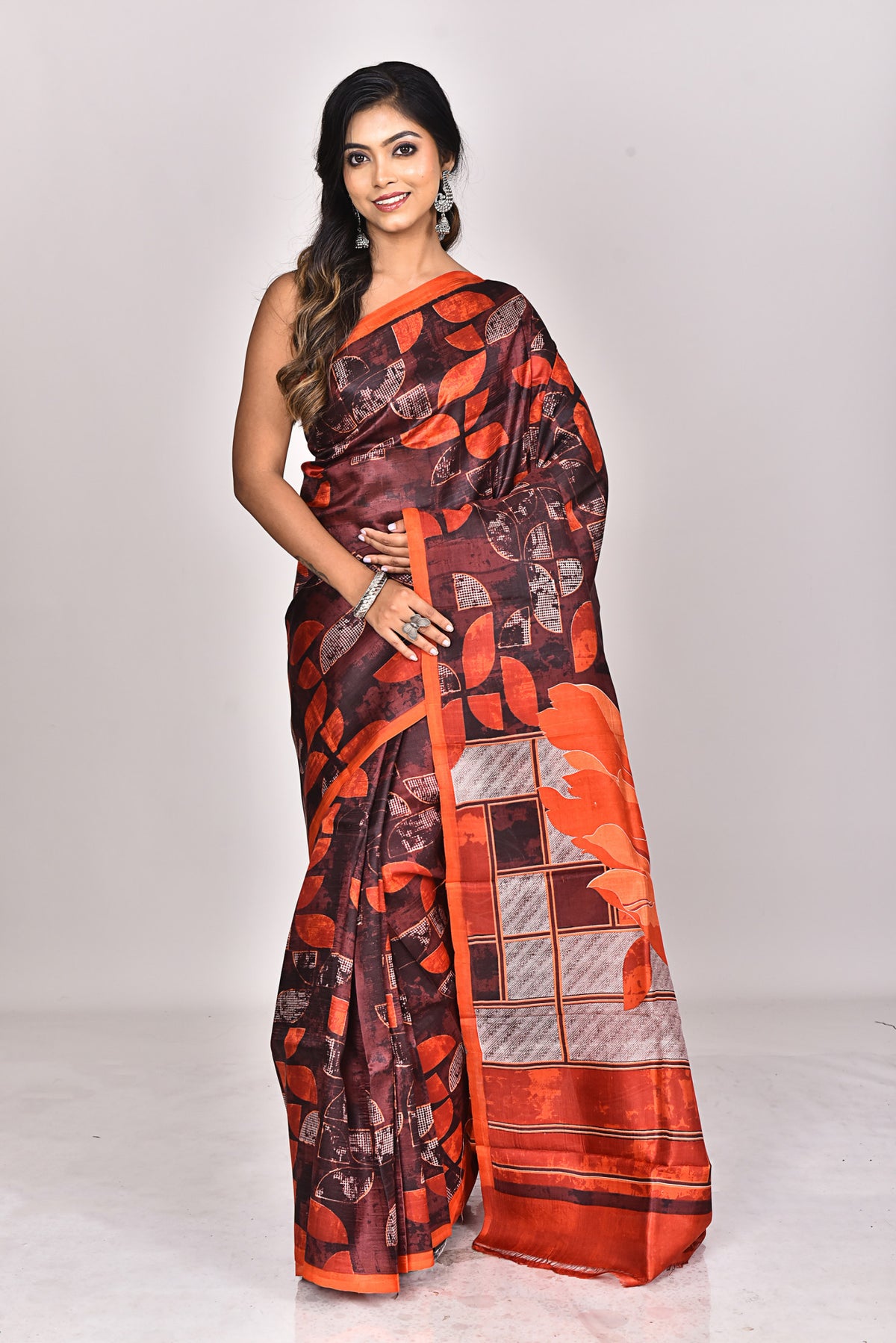KATAN SILK HANDBLOCK SAREE