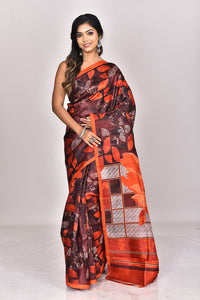 KATAN SILK HANDBLOCK SAREE