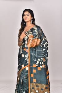 KATAN SILK HANDBLOCK SAREE