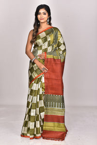 KATAN SILK HANDBLOCK SAREE