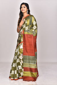 KATAN SILK HANDBLOCK SAREE