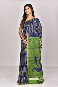 KATAN SILK HANDBLOCK SAREE