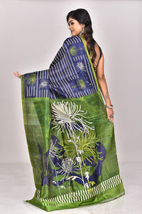 KATAN SILK HANDBLOCK SAREE