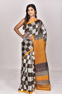 KATAN SILK HANDBLOCK SAREE