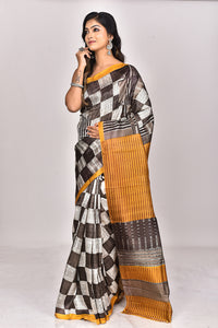 KATAN SILK HANDBLOCK SAREE