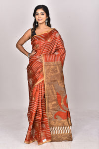 KATAN SILK HANDBLOCK SAREE