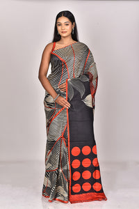 KATAN SILK HANDBLOCK SAREE