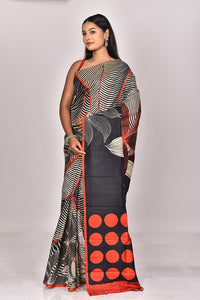 KATAN SILK HANDBLOCK SAREE