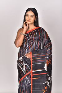KATAN SILK HANDBLOCK SAREE