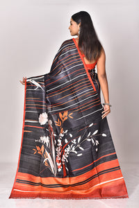 KATAN SILK HANDBLOCK SAREE
