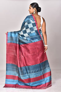 KATAN SILK HANDBLOCK SAREE