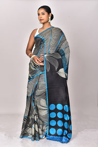 KATAN SILK HANDBLOCK SAREE