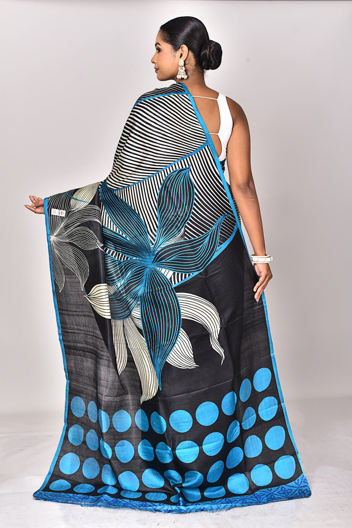 KATAN SILK HANDBLOCK SAREE