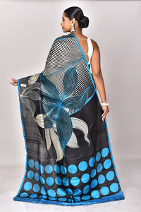 KATAN SILK HANDBLOCK SAREE