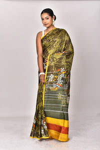 KATAN SILK HANDBLOCK SAREE