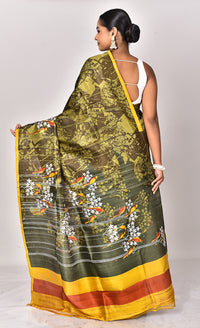 KATAN SILK HANDBLOCK SAREE