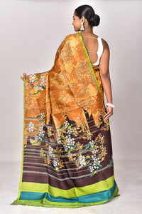 KATAN SILK HANDBLOCK SAREE