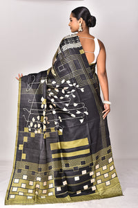 KATAN SILK HANDBLOCK SAREE
