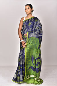 KATAN SILK HANDBLOCK SAREE