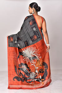 KATAN SILK HANDBLOCK SAREE
