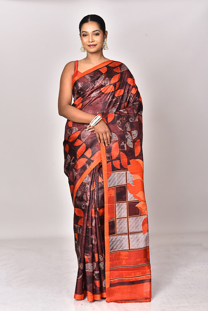 KATAN SILK HANDBLOCK SAREE
