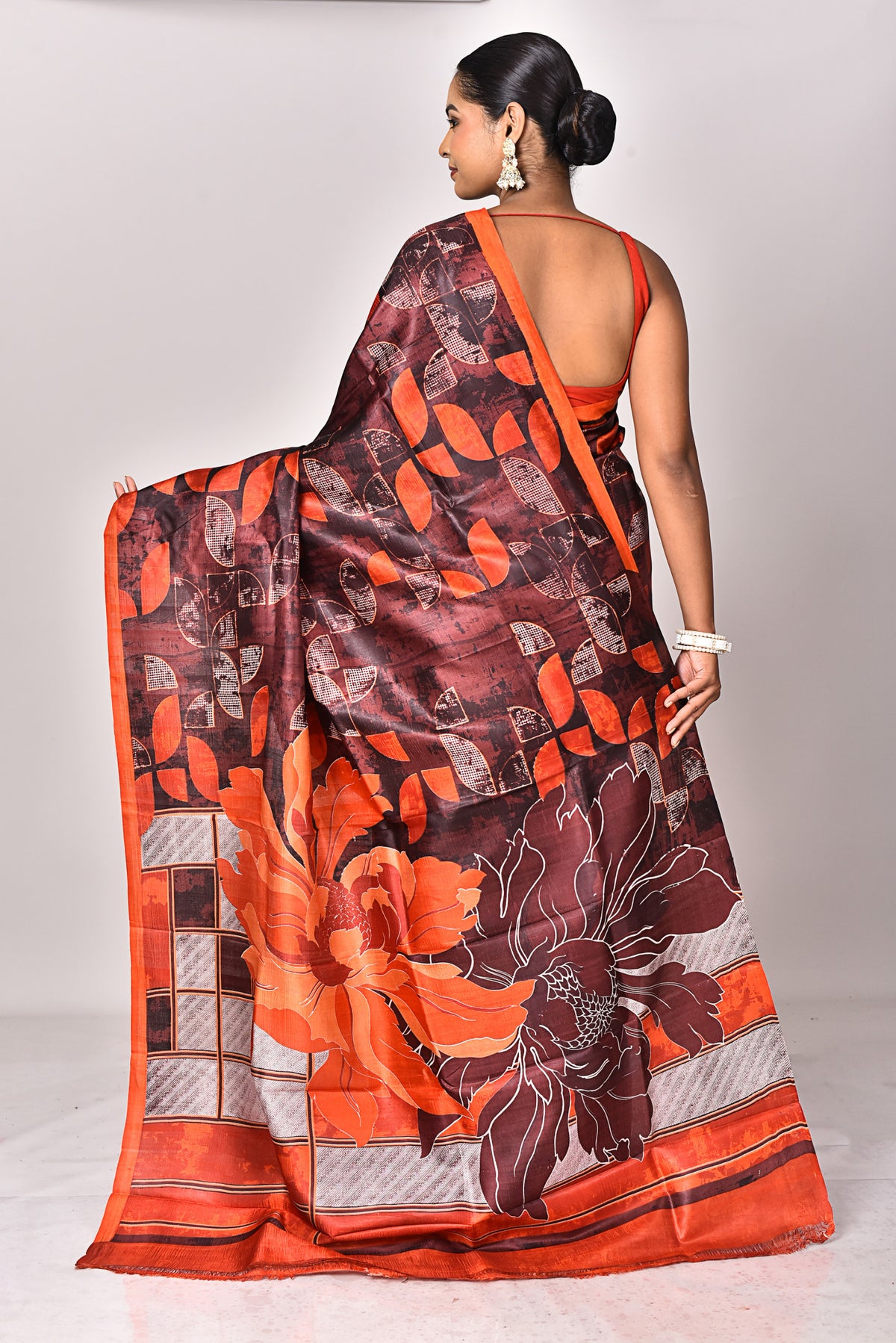 KATAN SILK HANDBLOCK SAREE