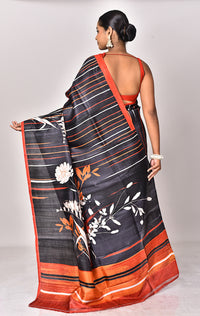 KATAN SILK HANDBLOCK SAREE
