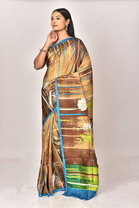 KATAN SILK HANDBLOCK SAREE