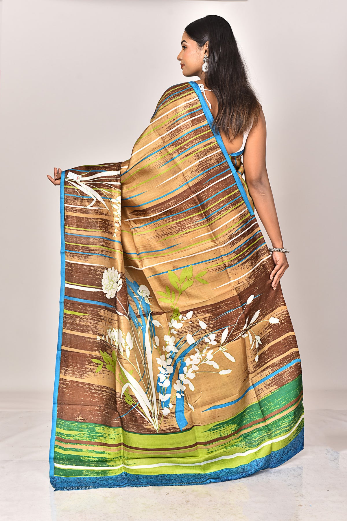 KATAN SILK HANDBLOCK SAREE