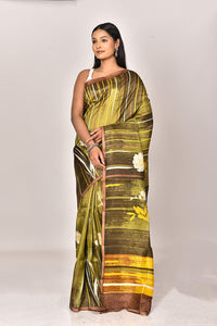 KATAN SILK HANDBLOCK SAREE