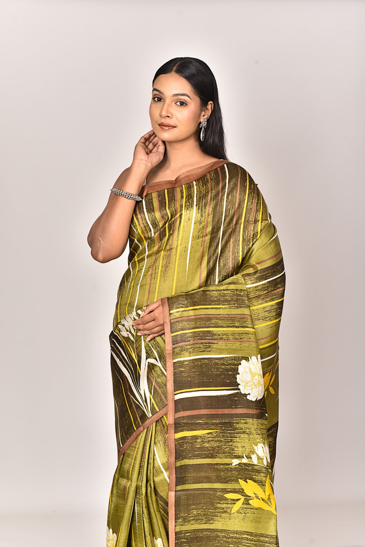KATAN SILK HANDBLOCK SAREE