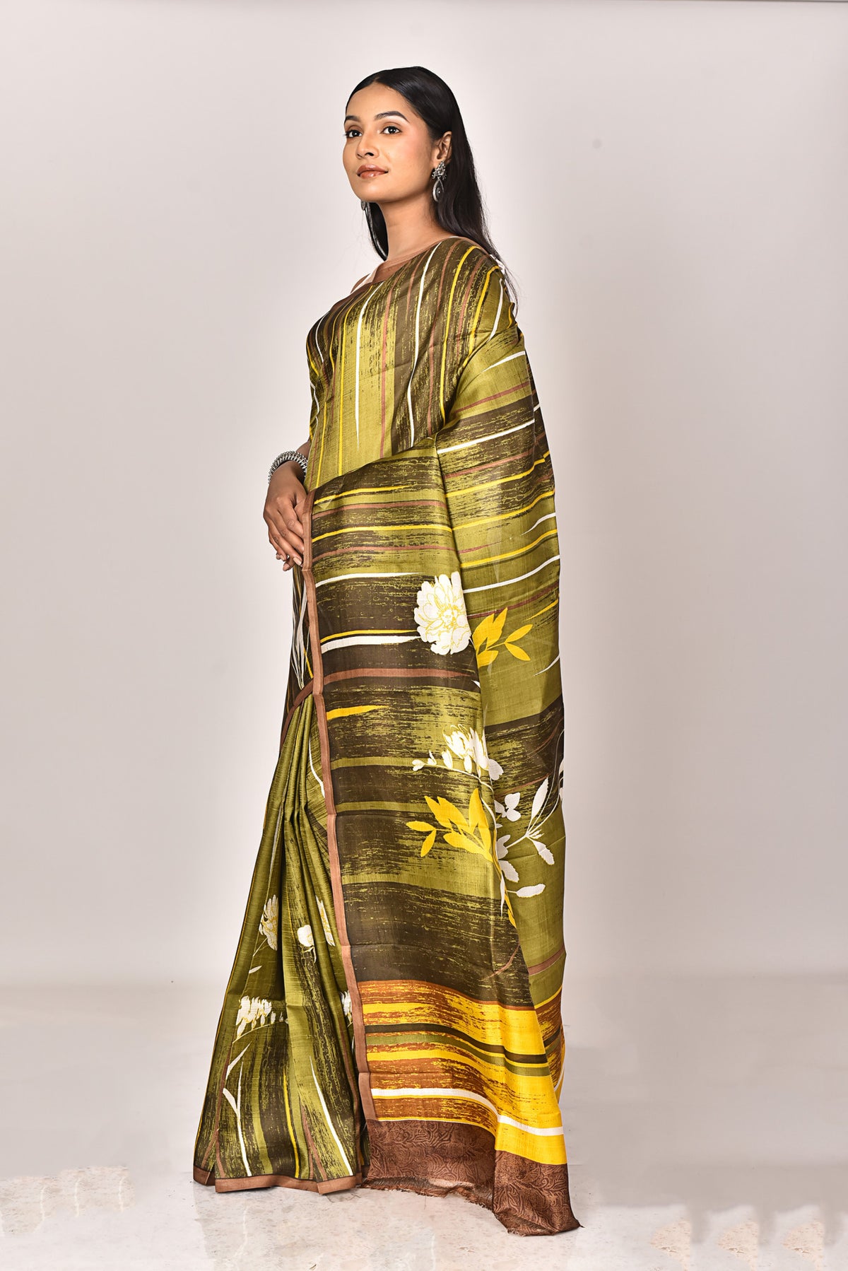 KATAN SILK HANDBLOCK SAREE