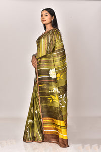 KATAN SILK HANDBLOCK SAREE
