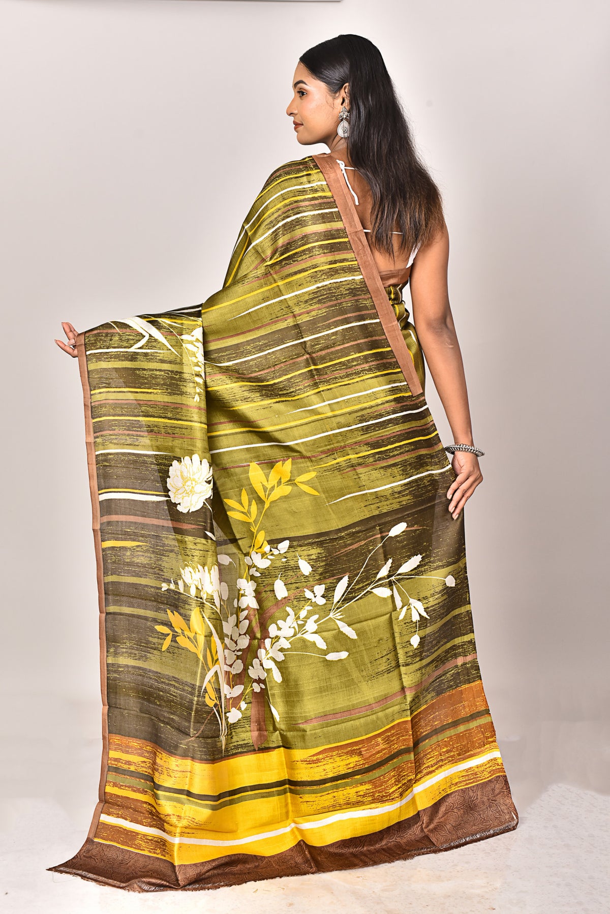 KATAN SILK HANDBLOCK SAREE