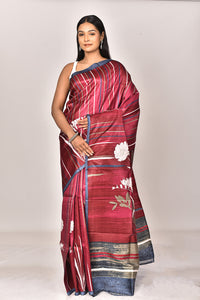 KATAN SILK HANDBLOCK SAREE