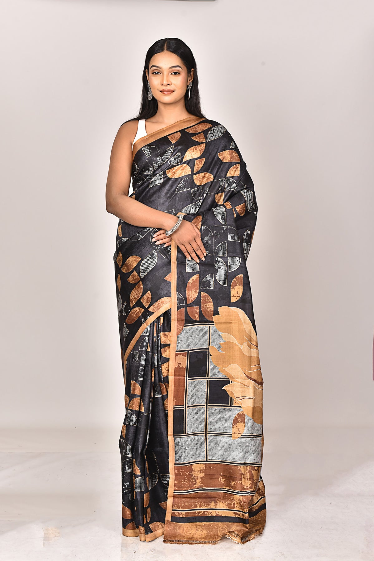 KATAN SILK HANDBLOCK SAREE