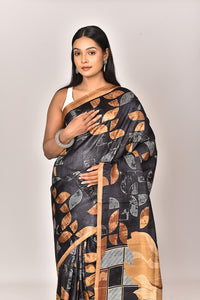 KATAN SILK HANDBLOCK SAREE