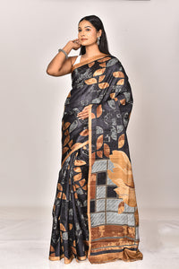KATAN SILK HANDBLOCK SAREE