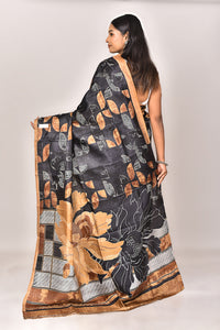 KATAN SILK HANDBLOCK SAREE