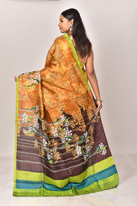 KATAN SILK HANDBLOCK SAREE