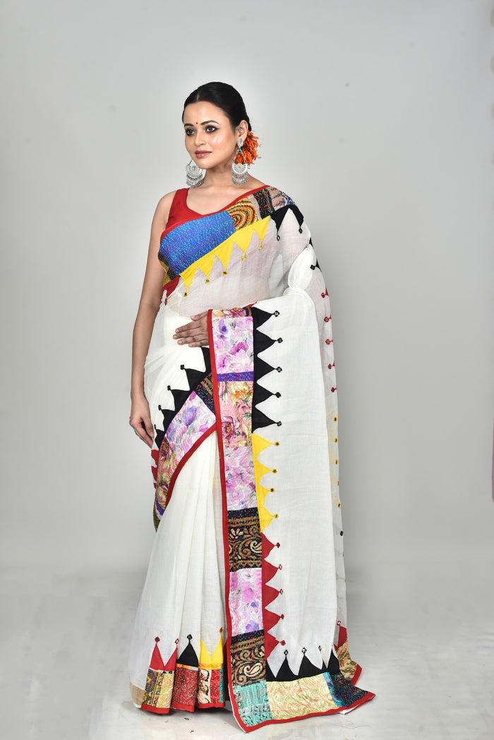 KERALA COTTON APPLIQUE SAREE