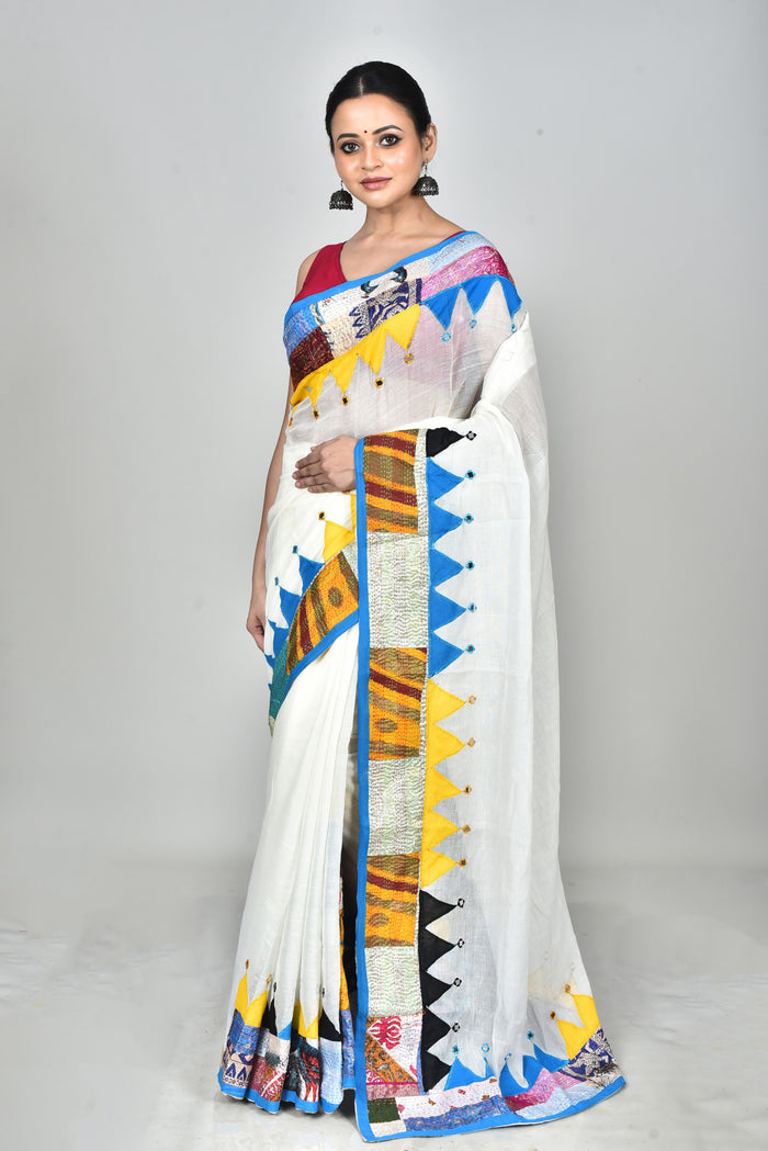 KERALA COTTON APPLIQUE SAREE