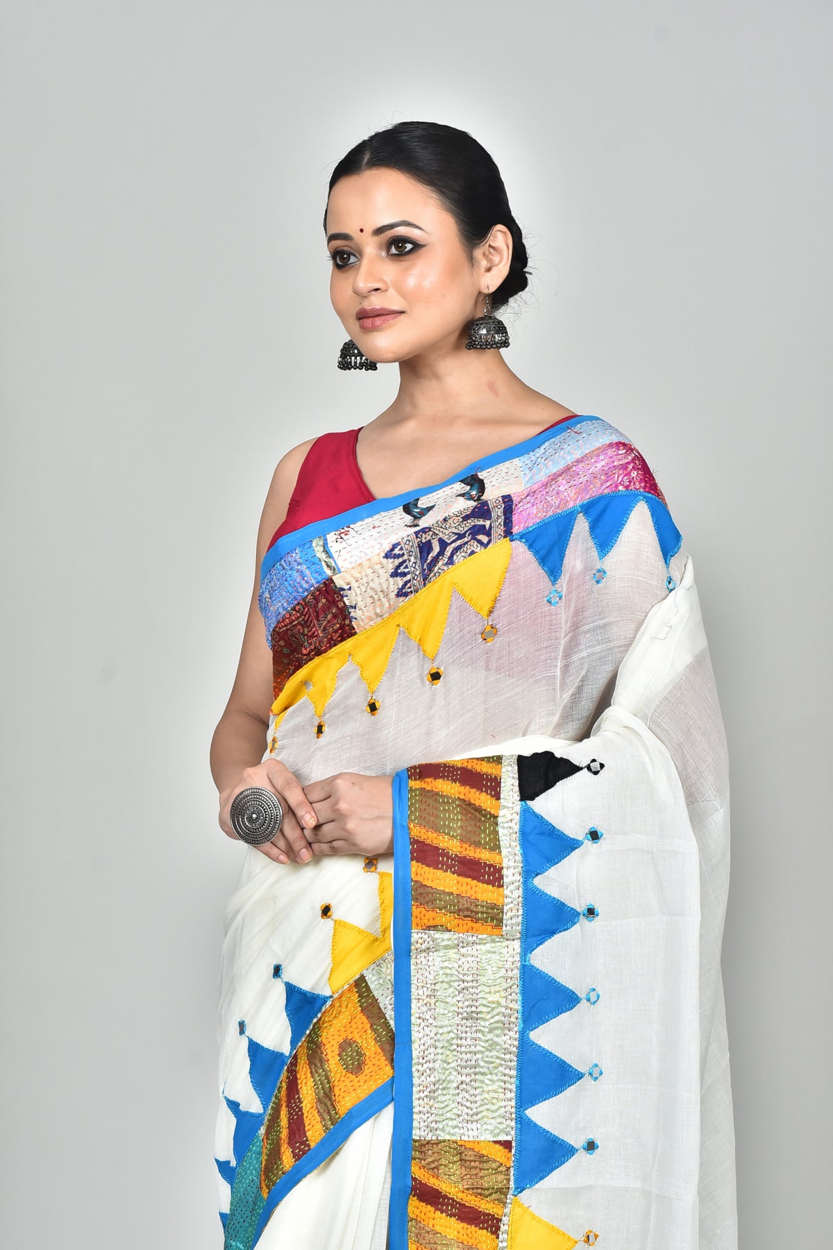KERALA COTTON APPLIQUE SAREE
