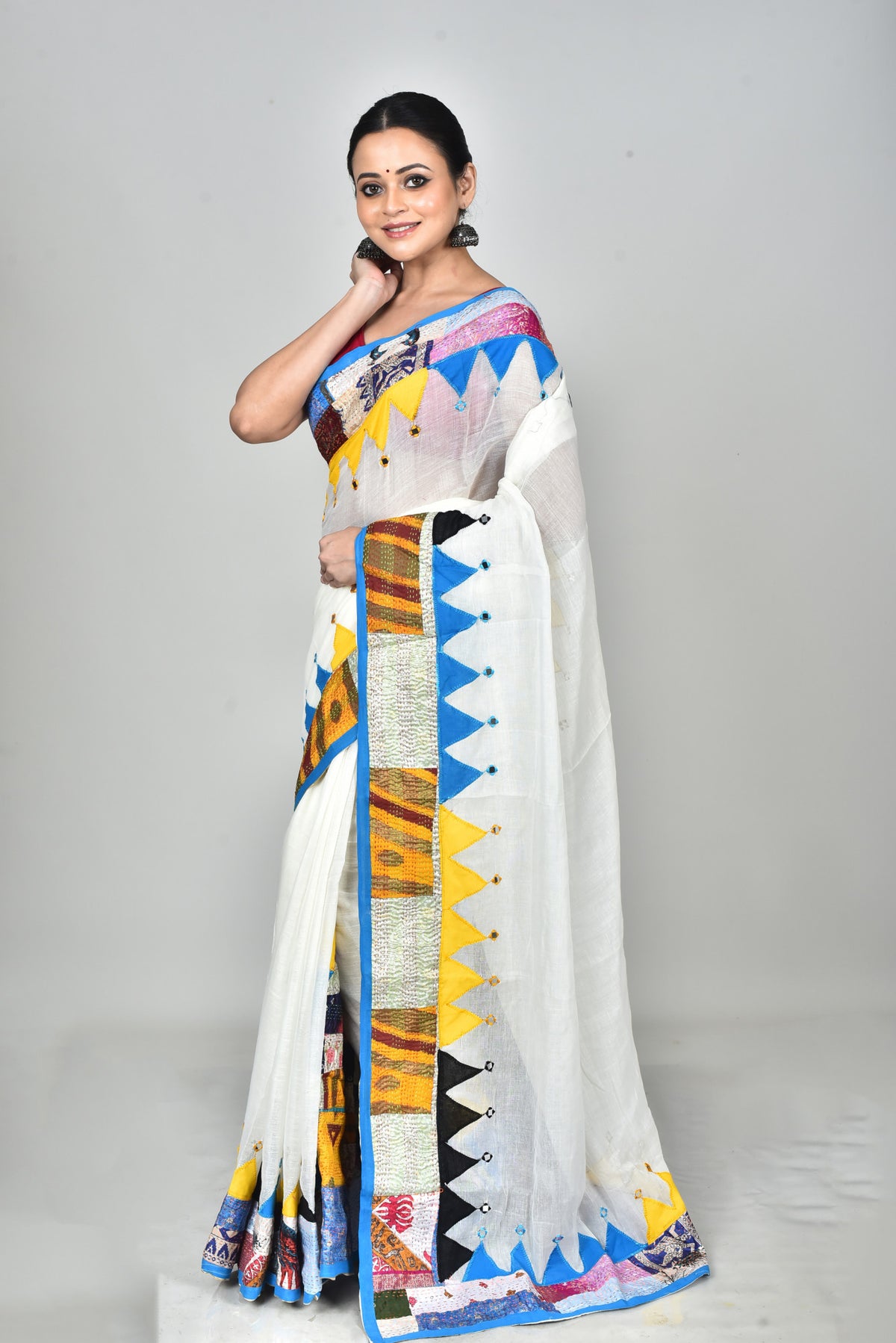 KERALA COTTON APPLIQUE SAREE