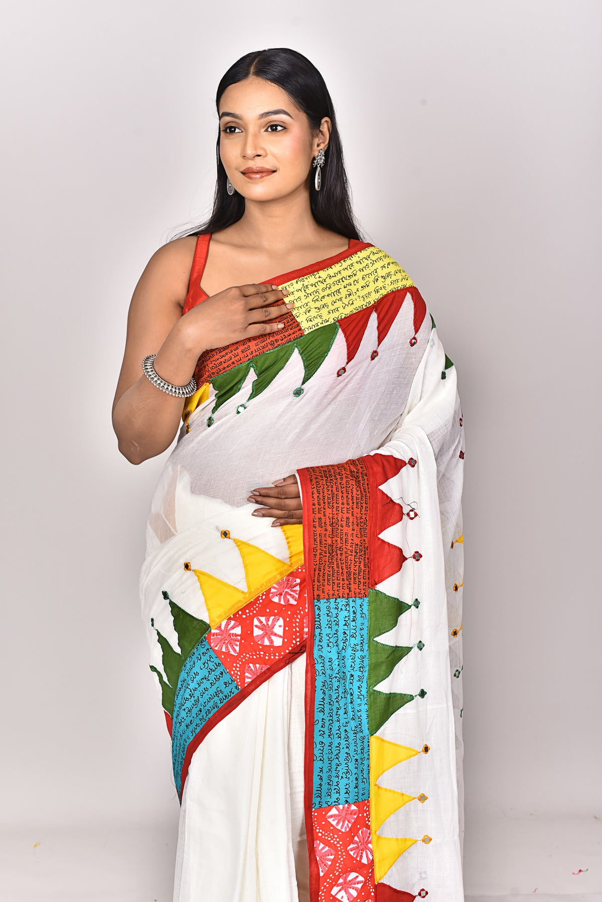 KERALA COTTON APPLIQUE SAREE
