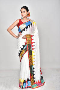KERALA COTTON APPLIQUE SAREE