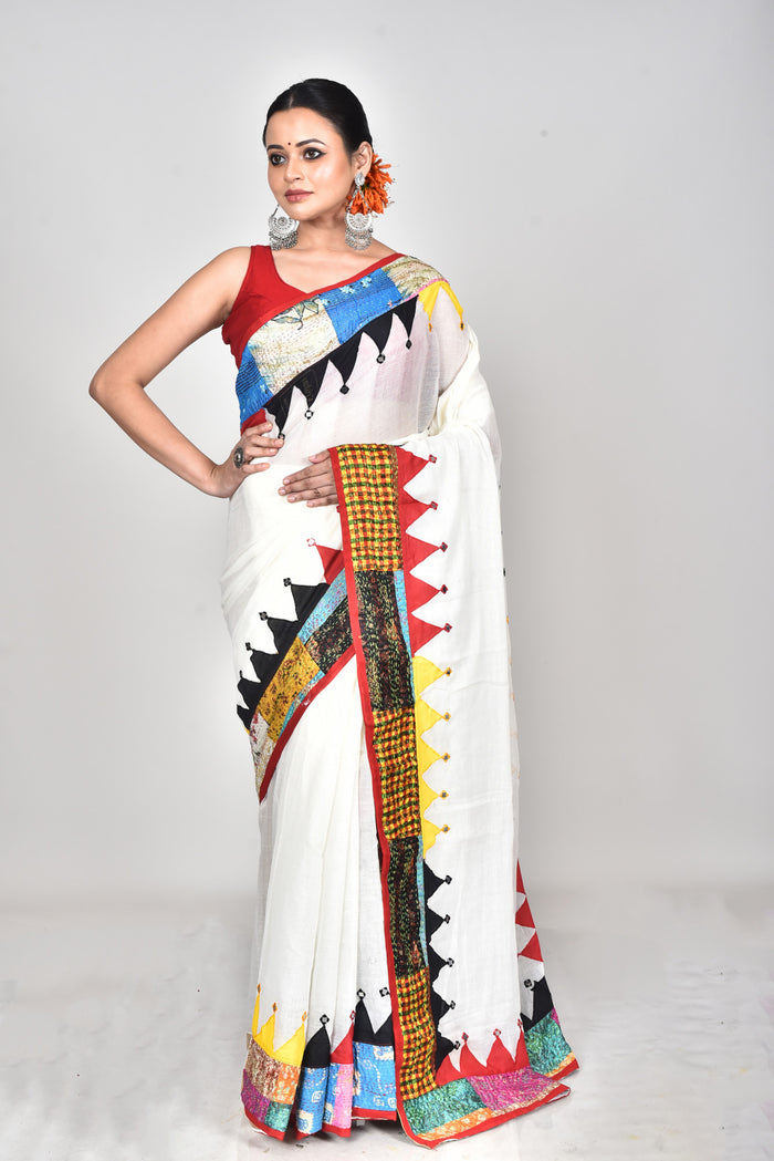 KERALA COTTON APPLIQUE SAREE