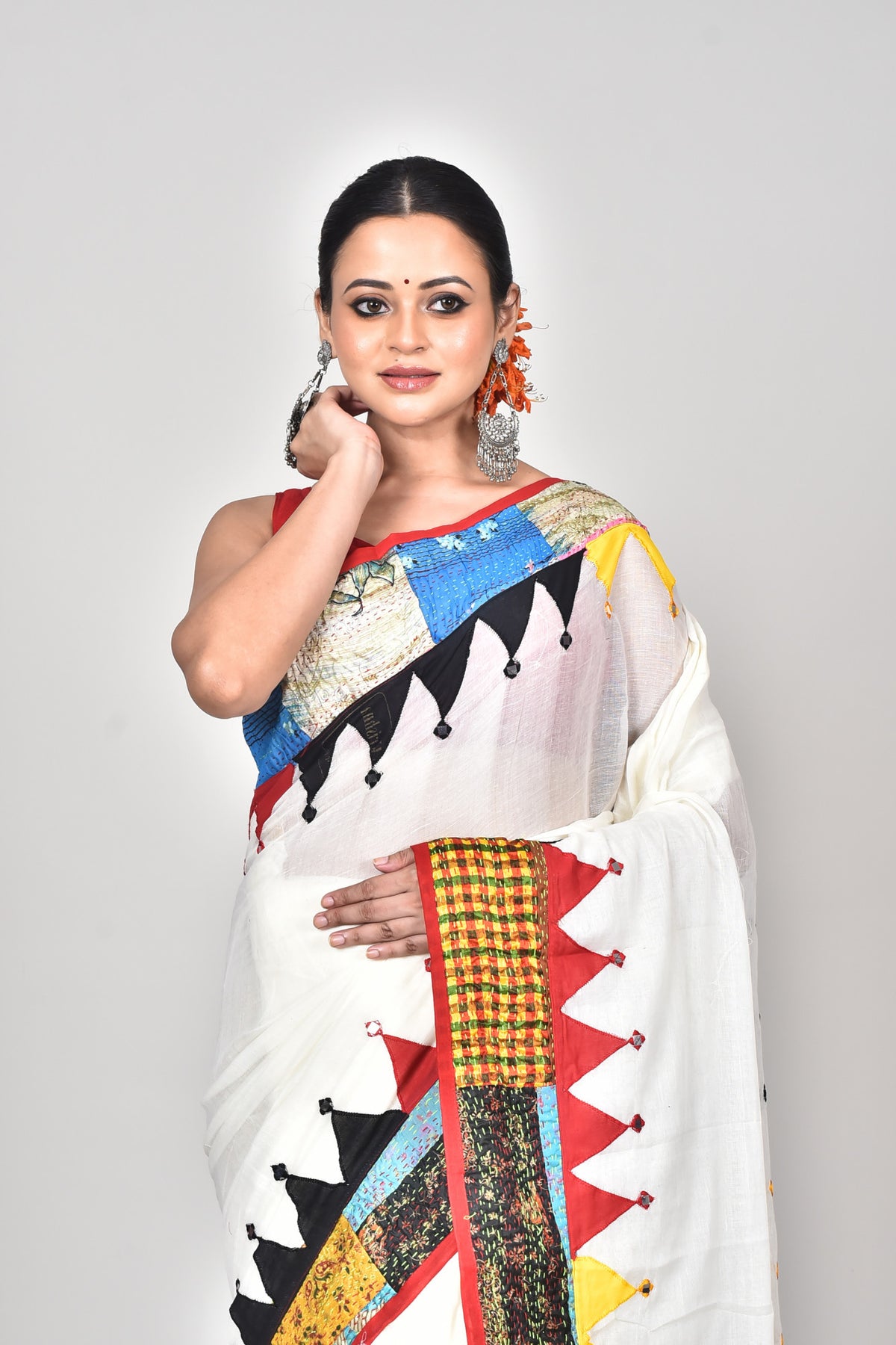 KERALA COTTON APPLIQUE SAREE
